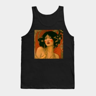 Art Deco Style Woman Tank Top